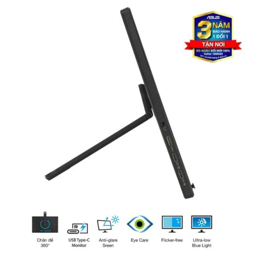 ASUS ZenScreen MB169CK Portable Monitor - 15.6", Full-HD 60Hz 5ms, IPS, Eye Care, Blue Light Filter, Dual USB-C, Mini-HDMI