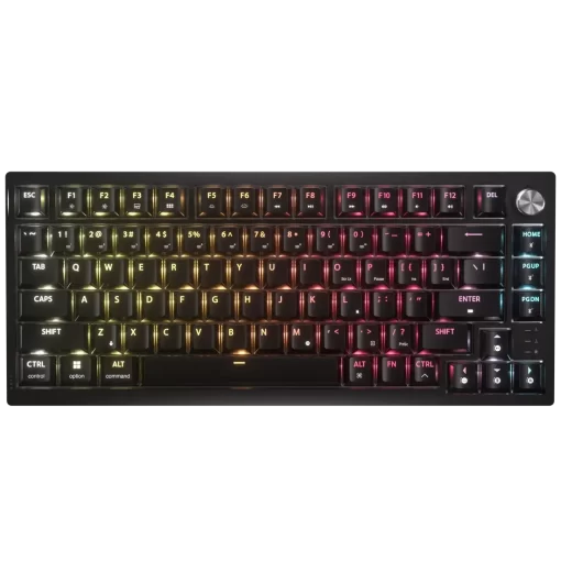 CORSAIR K65 PLUS WIRELESS TACTILE Gaming Keyboard - 75% RGB, CORSAIR MLX Tactile Switches, Top Mounted, Dual-Layer Sound Dampening, PBT Keycaps, QWERTY NA