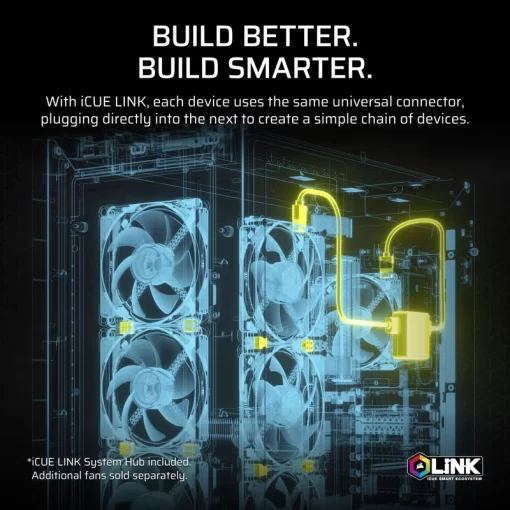 CORSAIR iCUE LINK TITAN 240 RX LCD AIO Liquid CPU Cooler (CW-9061025-WW) - White, 240mm radiator, 2.1" (480x480) IPS Dispaly, iCUE LINK System Hub included