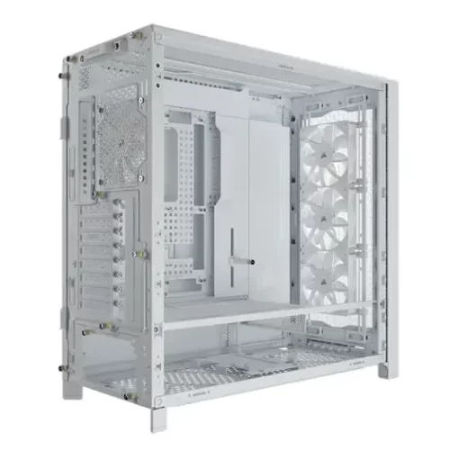 CORSAIR FRAME 5000D RS White Modular Mid Tower PC Case - Tempered Glass, 4x RS140 fans