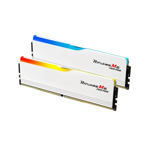 G.Skill Ripjaws M5 RGB White 32GB (2x16GB) DDR5 Memory Kit - 6000MHz CL36 (F5-6000J3636F16GX2-RM5NRW)