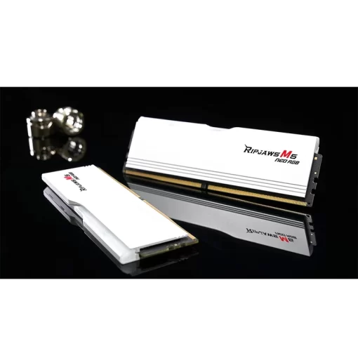 G.Skill Ripjaws M5 RGB White 32GB (2x16GB) DDR5 Memory Kit - 6000MHz CL36 (F5-6000J3636F16GX2-RM5NRW)