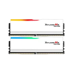 G.Skill Ripjaws M5 Neo RGB White 64GB (2x32GB) DDR5 Memory Kit - Intel XMP & AMD Expo, 6000MHz CL36 (F5-6000J3636F32GX2-RM5NRW)