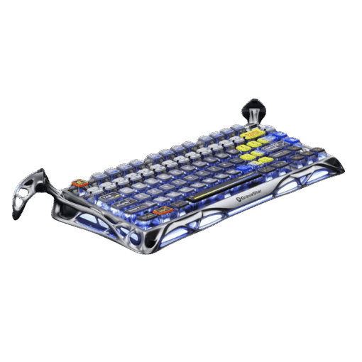 GravaStar Mercury K1 Pro Special Edition - Insterstellar Silver Gaming Keyboard