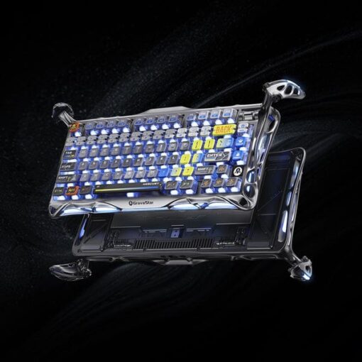 GravaStar Mercury K1 Pro Special Edition - Insterstellar Silver Gaming Keyboard