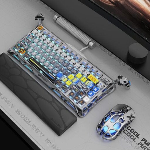 GravaStar Mercury K1 Pro Special Edition - Insterstellar Silver Gaming Keyboard
