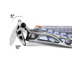 GravaStar Mercury K1 Pro Special Edition - Insterstellar Silver Gaming Keyboard 28 GravaStar K1Pro InterstellarSilver pic 13