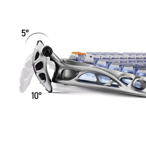 GravaStar Mercury K1 Pro Special Edition - Insterstellar Silver Gaming Keyboard