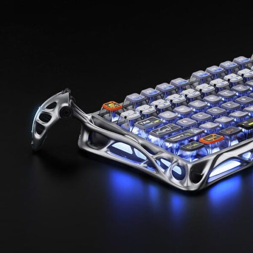 GravaStar Mercury K1 Pro Special Edition - Insterstellar Silver Gaming Keyboard