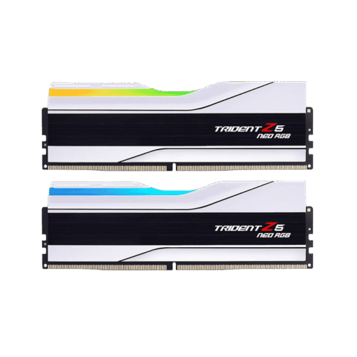 G.Skill Trident Z5 Neo RGB White 64GB (2x32GB) DDR5 Memory Kit - 6000MHz CL36 (F5-6000J3636F32GX2-TZ5NRW)