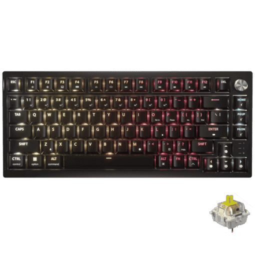 CORSAIR K65 PLUS WIRELESS TACTILE Gaming Keyboard - 75% RGB, CORSAIR MLX Tactile Switches, Top Mounted, Dual-Layer Sound Dampening, PBT Keycaps, QWERTY NA