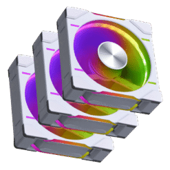 Phanteks D30-120 DRGB 3 Pack Fans - 3x 120mm Fluid Dynamic Bearing Fan 18 PH F120D30 DRGB PWM WT01 3P pic 1