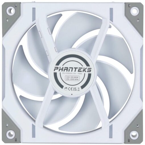 Phanteks D30-120 DRGB Single Pack Fan - 1x 120mm Fluid Dynamic Bearing Fan