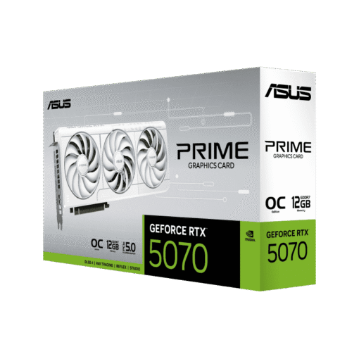 ASUS PRIME GeForce RTX 5070 White OC 12GB GDDR7 (PRIME-RTX5070-O12G-WHITE) Graphics Card