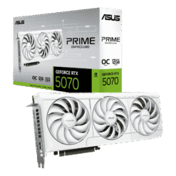 ASUS PRIME GeForce RTX 5070 White OC 12GB GDDR7 (PRIME-RTX5070-O12G-WHITE) Graphics Card