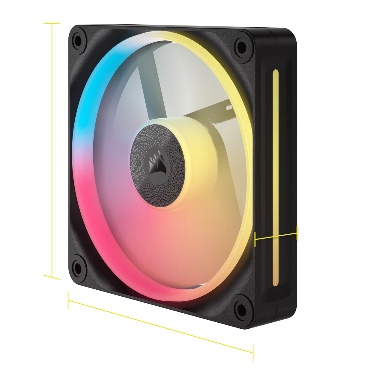 CORSAIR iCUE LINK LX120-R RGB Black 120mm PWM Reverse Fans Starter Kit Fans - 120mm 2400RPM Static Pressure RGB Fan 31