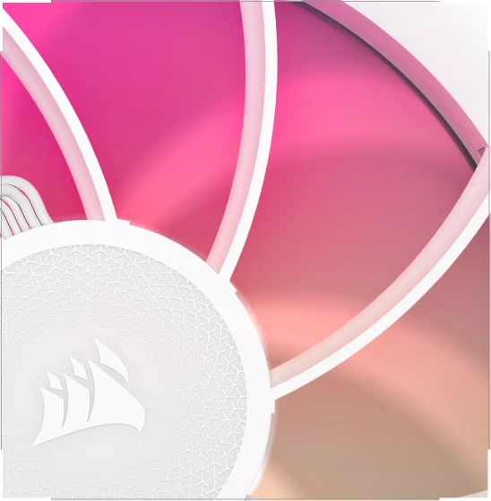 CORSAIR iCUE LINK RX120 MAX RGB White 120mm PWM Thick Fans Starter Kit Fans - 3x 120mm PWM Fan, iCUE LINK System Hub included 31 Panel5 Thumb3 548x560 1