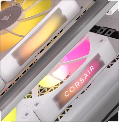 CORSAIR iCUE LINK TITAN 240 RX LCD AIO Liquid CPU Cooler (CW-9061025-WW) - White, 240mm radiator, 2.1" (480x480) IPS Dispaly, iCUE LINK System Hub included 39