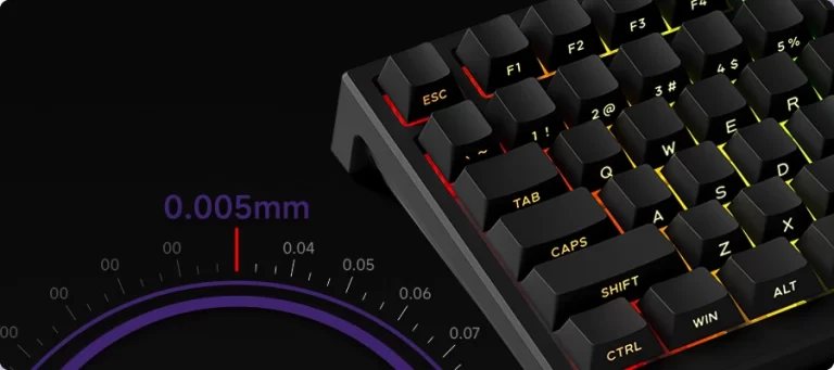 AKKO TAC75 Black HE Astrolink Magnetic Switch Gaming Keyboard - 75%, 8K Hz Polling Rate, ARGB, Cherry profile PBT Side-Printed Keycaps 23 TAC75 HE Black XQ CT 0.005mm 768x341 1