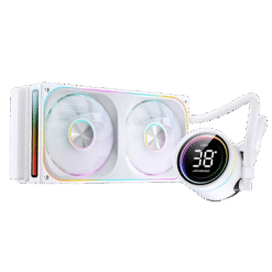 JONSBO TH-240 White AIO Liquid Cooling - 240mm radiator, Single Frame Unit 2x120mm 3Pin ARGB Fans