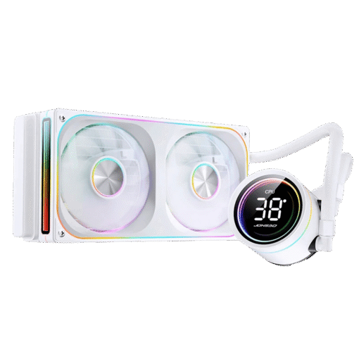 JONSBO TH-240 White AIO Liquid Cooling - 240mm radiator, Single Frame Unit 2x120mm 3Pin ARGB Fans