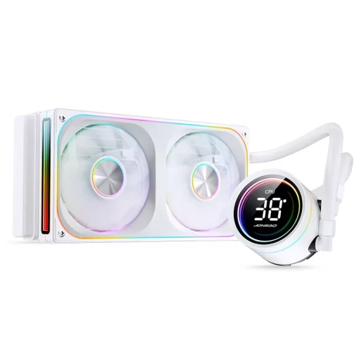 JONSBO TH-240 White AIO Liquid Cooling - 240mm radiator, Single Frame Unit 2x120mm 3Pin ARGB Fans