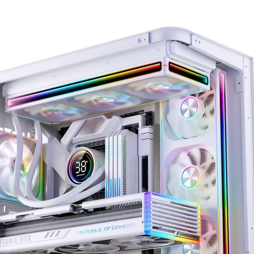 JONSBO TH-240 White AIO Liquid Cooling - 240mm radiator, Single Frame Unit 2x120mm 3Pin ARGB Fans