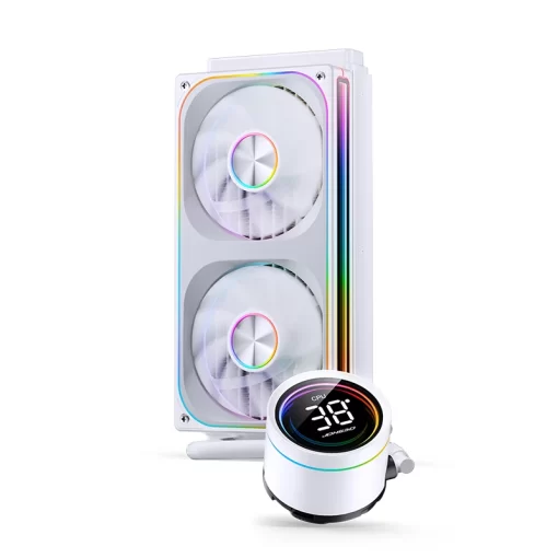 JONSBO TH-240 White AIO Liquid Cooling - 240mm radiator, Single Frame Unit 2x120mm 3Pin ARGB Fans