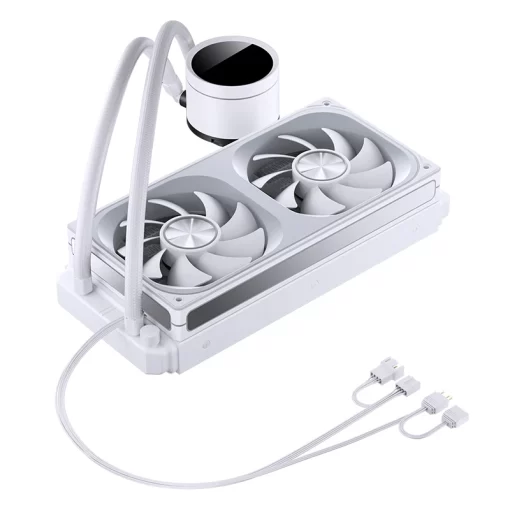 JONSBO TH-240 White AIO Liquid Cooling - 240mm radiator, Single Frame Unit 2x120mm 3Pin ARGB Fans