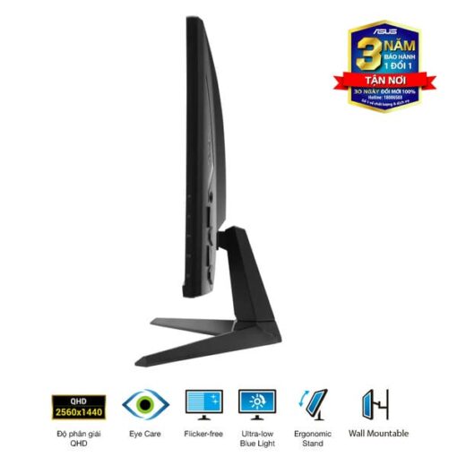 ASUS TUF VG27AQ5A Gaming Monitor - 27 inch, QHD (2560x1440) 210Hz (OC), Fast IPS, ELMB SYNC, 0,3ms GTG,Stereo speaker