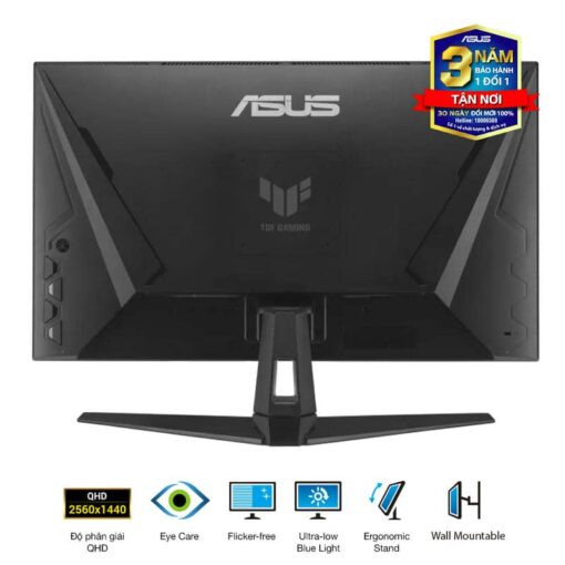 ASUS TUF VG27AQM5A Gaming Monitor - 27 inch, QHD (2560x1440) 300Hz, Fast IPS, ELMB SYNC, 0.3ms GTG, Stereo speaker, 95% DCI-P3, DisplayWidget Center