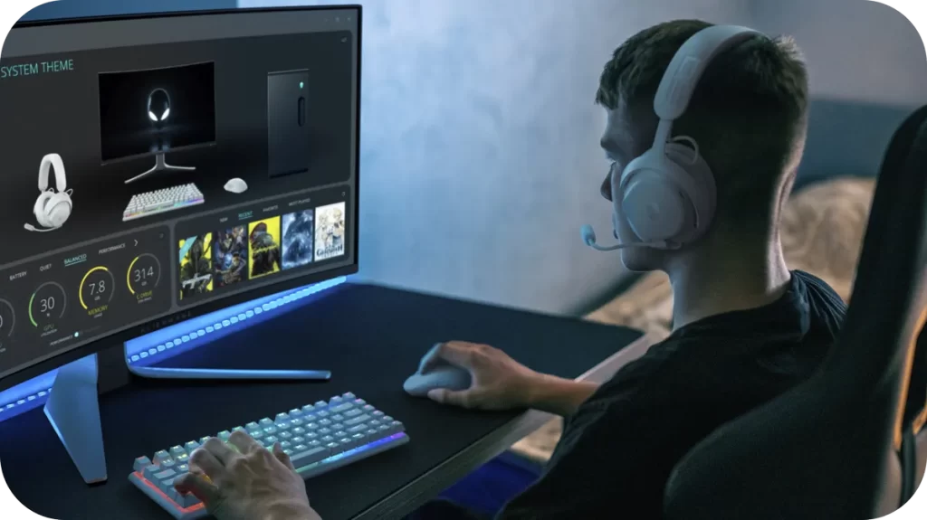 Alienware Pro Wireless Gaming Headset - Lunar Light 31 alienware pro headset ll pdp awcc