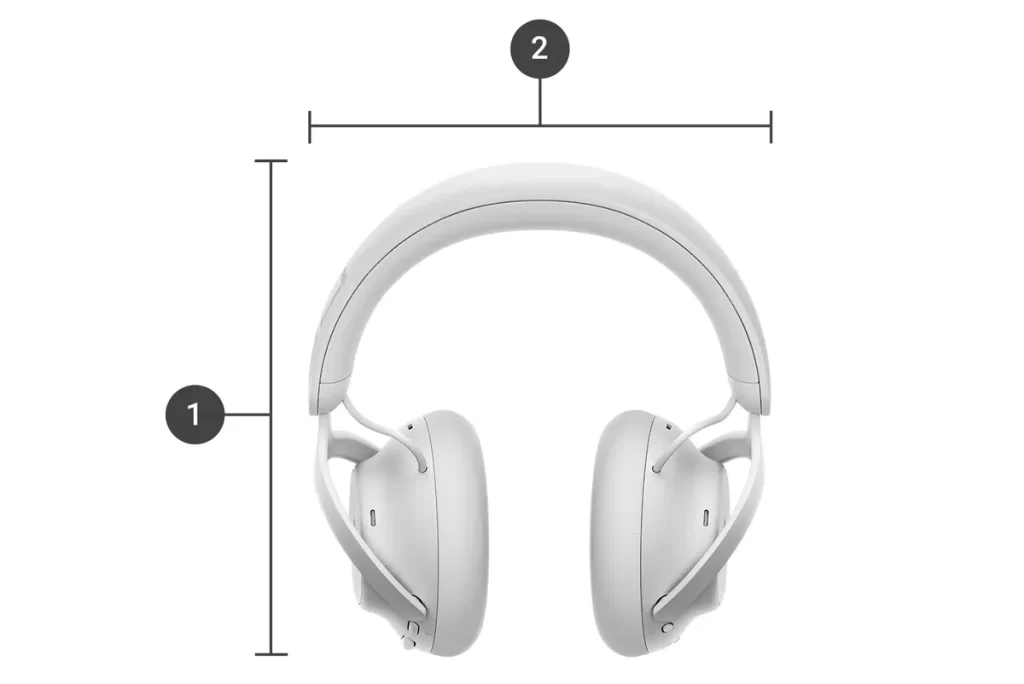Alienware Pro Wireless Gaming Headset - Lunar Light 32 alienware pro headset ll pdp dimensions height width