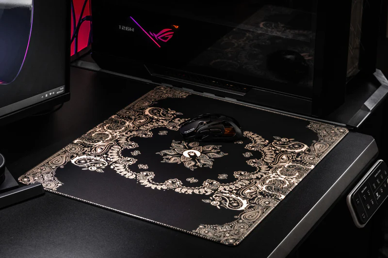 ANGRY MIAO AM Infinity Gaming Mouse - 49g, Full Metal, Dual 8K+3950 56 am paisley mousepad1