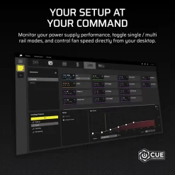 CORSAIR HX Series HX1200i ATX 3.1 PCIe 5.1 (2025) Fully Modular PSU - Dual 12V‑2×6 (GPU), 1200 Watt, 80 plus Platinum, Low-Noise 25 hx1200i c14 2025 07