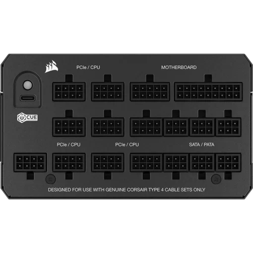 CORSAIR HX Series HX1200i ATX 3.1 PCIe 5.1 (2025) Fully Modular PSU - Dual 12V‑2×6 (GPU), 1200 Watt, 80 plus Platinum, Low-Noise