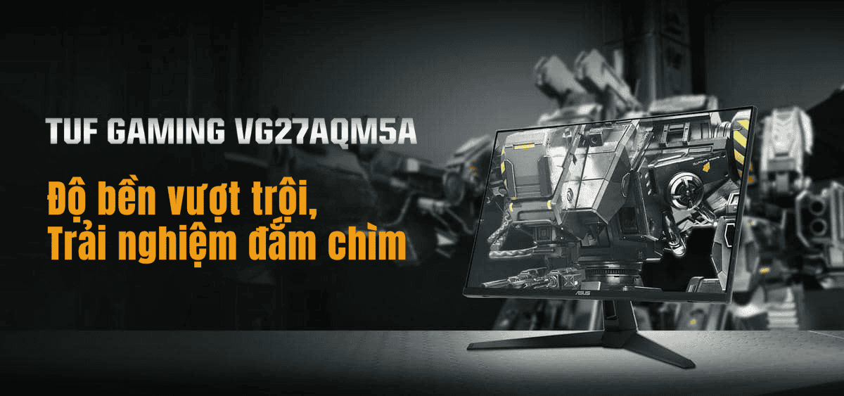 ASUS TUF VG27AQM5A Gaming Monitor - 27 inch, QHD (2560x1440) 300Hz, Fast IPS, ELMB SYNC, 0.3ms GTG, Stereo speaker, 95% DCI-P3, DisplayWidget Center 14 kv