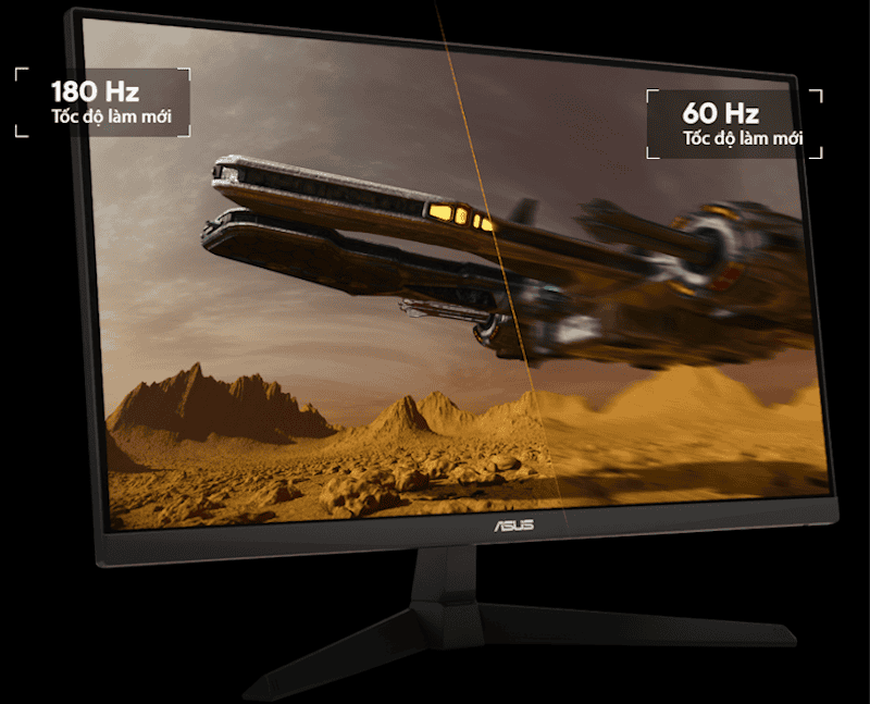 ASUS TUF VG259Q3A Gaming Monitor - 24.5" FHD 180Hz, Fast IPS, FreeSync™, 1ms (GTG), Stereo speaker, 99% sRGB 59 monitor 180hz