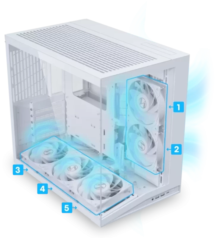 Lian Li O11D Mini V2 Flow White Mid Tower ATX Case 30 o11mini v2 07 1 768x835 1