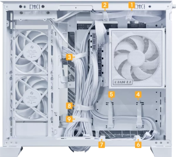 Lian Li O11D Mini V2 Flow White Mid Tower ATX Case 46 o11mini v2 23 1 600x538 1