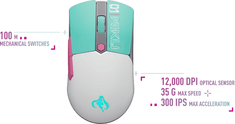 ASUS TUF GAMING Mini Wireless Mouse Hatsune Miku Edition Gaming Mouse 27 pd 3 2