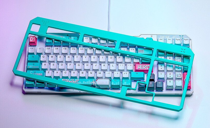 ASUS TUF Gaming K3 Gen II Hatsune Miku Edition Gaming Keyboard 31 Top Cover
