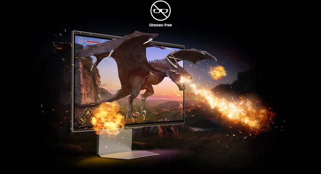 Samsung Odyssey 3D G90XF LS27FG900XEXXV Gaming Monitor - 27", UHD 4K (3840x2160), 16:9, IPS, 165Hz, HDR10+ Gaming 39 vn feature nbsp 545183722