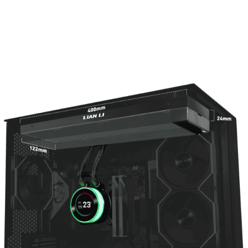 Lian Li Hydroshift II LCD-C 360N Black AIO Liquid CPU Cooler - 2.1 inch IPS 480×480 res LCD Screen