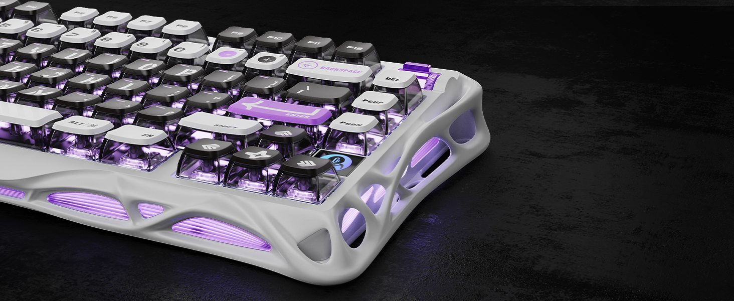 GravaStar Mercury V75 - Mecha Gray - Magnetic HE Gaming Keyboard 15 1