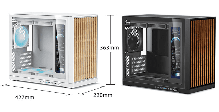 Shiny Snake G600 White iTX Case 58 13 1