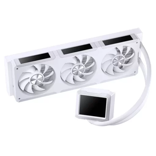 JONSBO TF3-360SCB White AIO Liquid Cooling - 3.5 inches IPS Main Screen (640×480 px), 360mm radiator