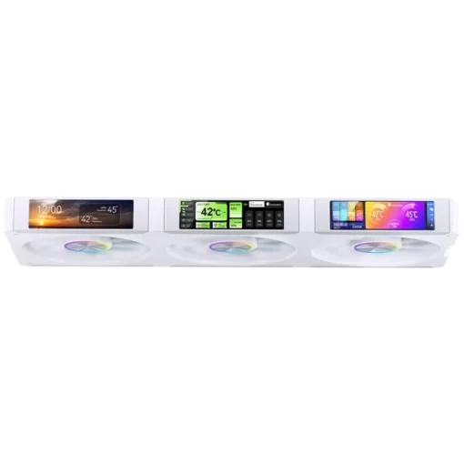 JONSBO TF3-360SCB White AIO Liquid Cooling - 3.5 inches IPS Main Screen (640×480 px), 360mm radiator