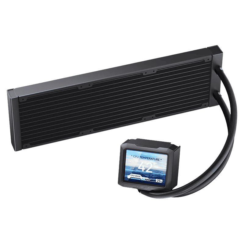 JONSBO TF3-360SCB White AIO Liquid Cooling - 3.5 inches IPS Main Screen (640×480 px), 360mm radiator 74 202572175625