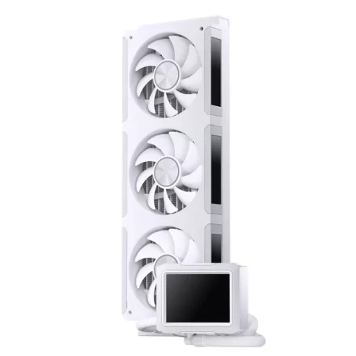 JONSBO TF3-360SCB White AIO Liquid Cooling - 3.5 inches IPS Main Screen (640×480 px), 360mm radiator